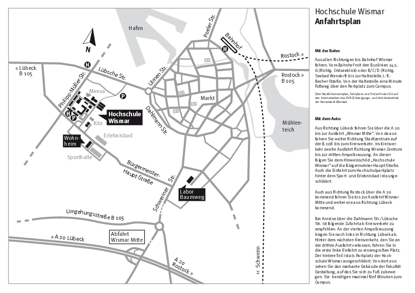 Download Anfahrtsplan Campus Wismar